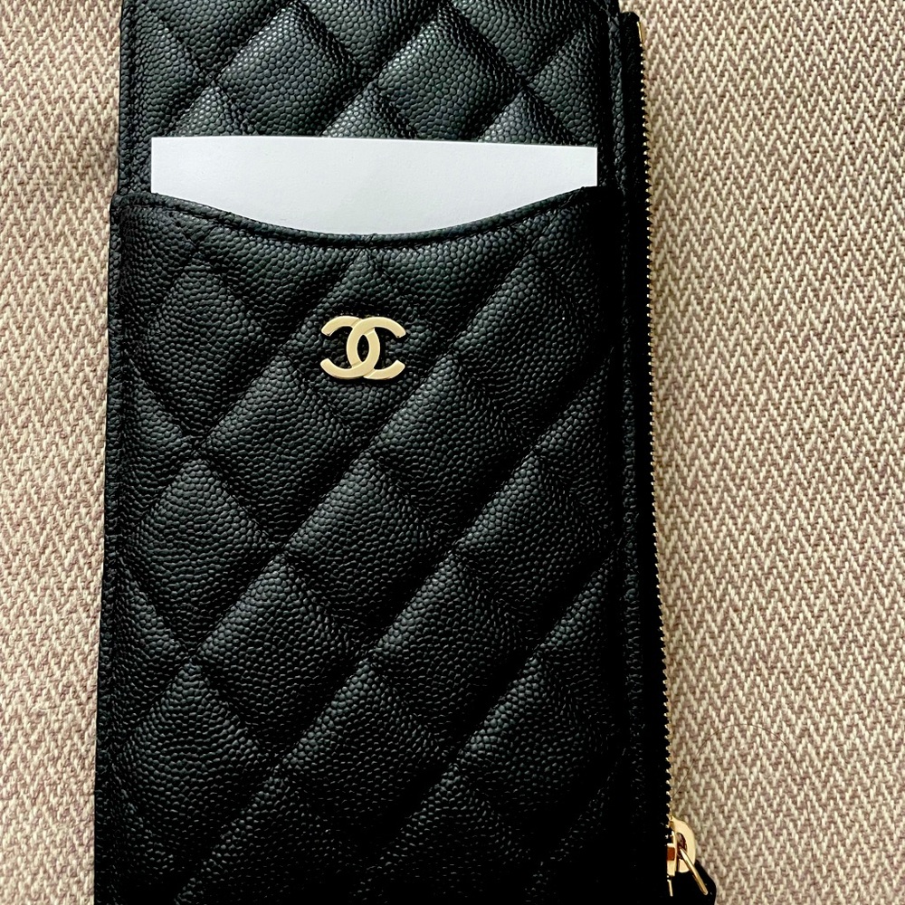 Chanel wallet with phone holder